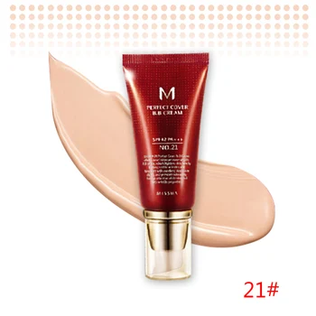 Geriausias korėjos Kosmetika MISSHA M Perfect Cover BB Cream 50ml SPF42 PA+++ (NR. 21 Šviesiai Smėlio spalvos ) Pagrindą Makiažas & BB Boomer 40ml