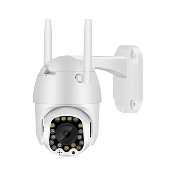 4X Digital Zoom Speed Dome Kamera su Sirena Šviesos 1080P Debesis Wifi, Auto Sekimas Home Security namo vaizdo kameros apsaugos sistemos