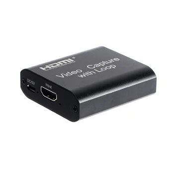 NAUJAS HD 1080P 4K HDMI Video Capture Card HDMI USB 2.0 Video Capture stalo Žaidimas Įrašyti Live Transliacijos Transliacijos Vietos Ciklas