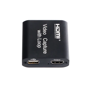 NAUJAS HD 1080P 4K HDMI Video Capture Card HDMI USB 2.0 Video Capture stalo Žaidimas Įrašyti Live Transliacijos Transliacijos Vietos Ciklas