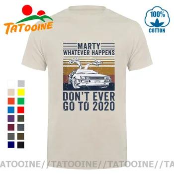 Tatooine medvilnės marškinėliai marty kad ir kas nutiktų, niekada negalima eiti iki 2020 m. vyrų short-sleeve Balto Smėlio vyrų drabužiai viršūnes tees