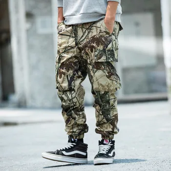 Hip Hip Kamufliažas Krovinių Kelnės Vyrams Taktinis Poilsiu Ziajać 2019 M. Rudenį Atsitiktinis Streetwear Camo Kelnės Multi Pocket WG412