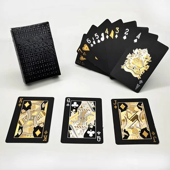Texas Holdem Vandeniui Plastikinis Žaisti Kortų Žaidimas Black Pokerio Kortos Vandeniui ir Nuobodu lenkijos Pokerio Žvaigždė stalo Žaidimai