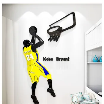 Kobe Sienų Lipdukai NBA Žvaigždė Gerbėjų Plakatas Apdailos Kambarį Vaikams, Miegamojo, 
