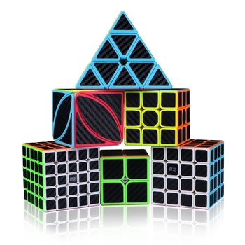 Qiyi Magic cube Ašis piramidės vėjo malūnas nerijos kvadratinį kubą 3x3 Greitis Kubo pluošto lipdukai Greitis Kubo Kietas Vaikams, Žaislai, Dovanos Vaikams