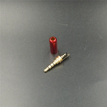 10vnt Vario 4 Polių 3,5 mm Male Plug Ausinių Lizdas su Clip 3,5 mm Garso lizdas 4mm Kabelio Adapteris