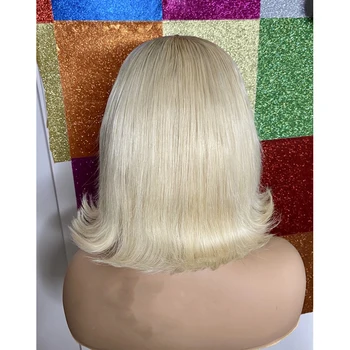 Transparnt Nėriniai Perukas Šviesūs 613 Minkštas Plaukai Visiškai Nėrinių Žmogaus Plaukų Perukas Su Kūdikių Plaukai Balinti Mazgų Glueless Perukas