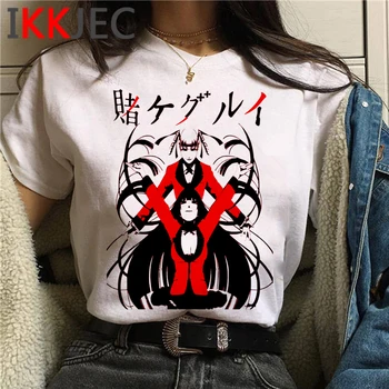 Japonų Anime Kakegurui T Cool Marškinėliai Trumpomis Rankovėmis Vasaros Atsitiktinis Harajuku Marškinėlius Vyrų Streetwear T-Shirts Hip-Hop Top Tees Vyras