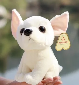 įdaryti modeliavimas gyvūnų 22cm Čihuahua pliušinis žaislas modeliavimas šuo lėlės d8044