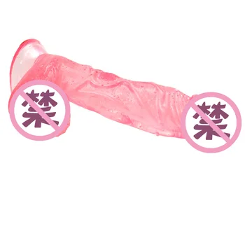 Minkštas silikonas skaidrus dildo mergina sekso įrankis su gyvis želė tikroviškas dildo toy dick