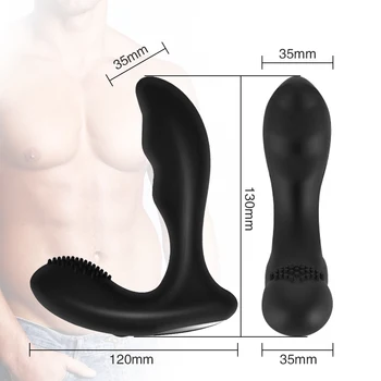 Lytis Vibratorius Vyrams Prostata Massager Nuotolinio Valdymo Analinis Kaištis Suaugusiųjų Sekso Žaislais Vyrams, USB Mokestis Butt Plug Dildo Vibratorius Išangę