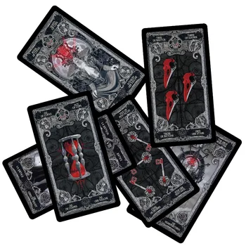 2020 Tamsiai tarot korteles denio, anglų, ispanų, prancūzų, vokiečių, versija paslaptis vudu kortų žaidimas moterų stalo žaidimas