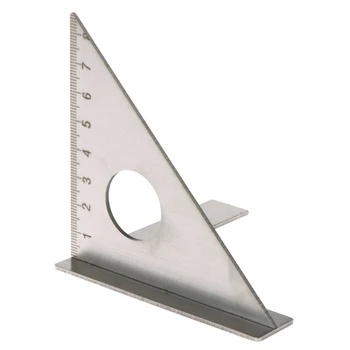 Medienos apdirbimo Valdovas Aikštėje Išdėstymas Mitra Trikampis Mansardos 45degree 90 laipsnių Metrinių Indikatorius