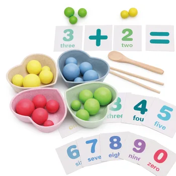 Numeris Skaičiavimo Matematikos Žaislai Vaikams Anksti Švietimo Žaislai Lazdelės Įrašą Granules, Multi-funkcinė Vaikų Mokymosi Žaislas Montessori