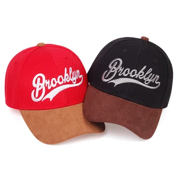 Naujas Brooklyn Siuvinėjimo Beisbolo kepuraitę Mados Siūlėmis Hip-Hop kepurės Reguliuojama Medvilnės Atsitiktinis Skrybėlės Pavasario Vasaros Saulės skrybėlės gorras