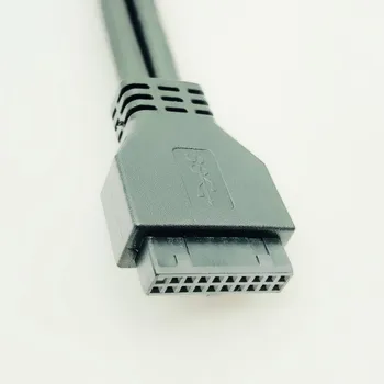 USB 3.0 Priekinis Skydelis Kabelis USB Jungties Kabelis, USB 3.0 Didelės Spartos 20-pin, Dual Uostų USB3.0 Centru su Fiksuota Koja, PC Kompiuteris