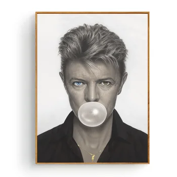 David Bowie Roko Muzikos Sienos Meno Plakatas Miegamasis Dekoratyvinės Šilko Audinys Audinys Spausdinimo Be Rėmelio