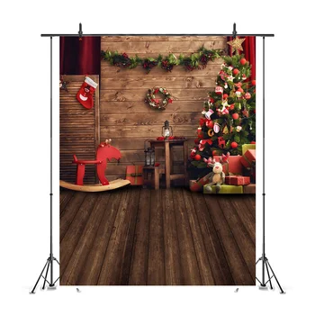 Kalėdų fono fotografijos medinių grindų vaikų portretas fonas photo booth studija Merry Christmas backgrounds