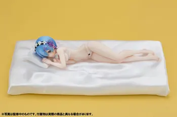Japonų Anime Gyvenimas kitame Pasaulyje nuo Nulio Rem Miego Seksuali Mergina, PVC Veiksmų Skaičius, Žaislai 22cm Kolekcijos Lėlės Modelio Nauja