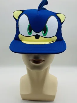 Unisex Anime Sonic The Hedgehog Bžūp Cosplay Skrybėlės Sunhat Kepurė Su Snapeliu