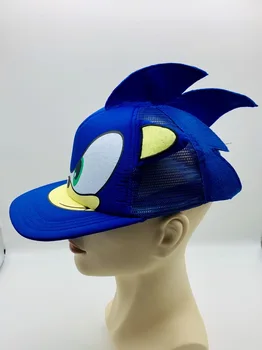 Unisex Anime Sonic The Hedgehog Bžūp Cosplay Skrybėlės Sunhat Kepurė Su Snapeliu