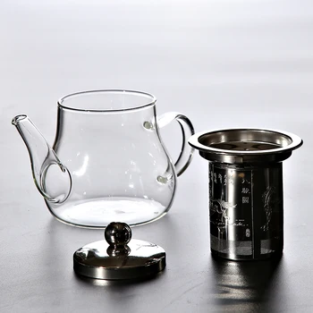 TANGPIN karščiui atsparaus stiklo arbatinukas su arbata infuser puodą stiklinę arbatos rinkinys
