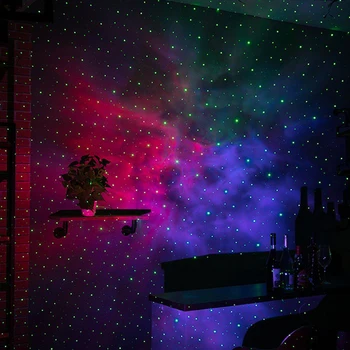 Naktį Šviesos Diodų (Led) Spalvingas Lazerių Galaxy Žvaigždėtas Dangaus Projektorius Sukasi Vandens Garbanojimo Ūkas Debesis Lempos Atmospher Miegamasis, Šalia Lempos