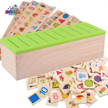 Matematikos Žinių Klasifikavimo Rašomasis Stalas Vaiko Pažinimo Atitikimo Montessori Vaikai Ankstyvojo Mokymosi Medienos Dėžė