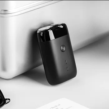 Naujas 2019 Xiaomi Mijia Elektrinį skustuvą, 2 Plūduriuojantis Galvos Nešiojamas Vandeniui Razor Skustuvai USB Įkrovimo Plieno Mens