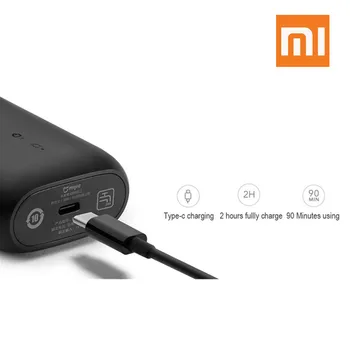 Naujas 2019 Xiaomi Mijia Elektrinį skustuvą, 2 Plūduriuojantis Galvos Nešiojamas Vandeniui Razor Skustuvai USB Įkrovimo Plieno Mens
