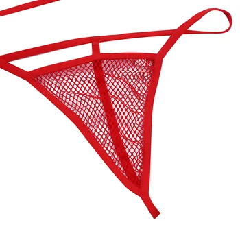 MSemis Moterų Skaidrus apatinis Trikotažas žvejybos tinklas Nustatyti, Žr.-per Micro Bikini Liemenėlė Viršuje Kelnaitės (G-string Apatiniai Karštas Egzotiškų Rinkiniai