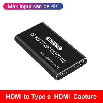 USB2.0 Filmavimo 1080P 4K HDMI USB c tipo HDMI Žaidimo Video Capture Card Live Transliacijos Transliacijos Su Mic XBOX PS4