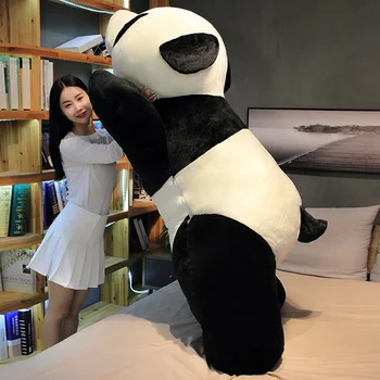 60-120cm Mielas Panda Modeliavimas Daiktų, Gyvūnų Pliušinis Žaislas Lėlės Kūdikių Mergaitės Gimtadienio Dovanos