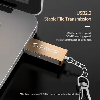 ORICO USB Flash Drive, Metalo 64GB 32GB 16GB USB 2.0 Flash Atminties USB Saugojimo 