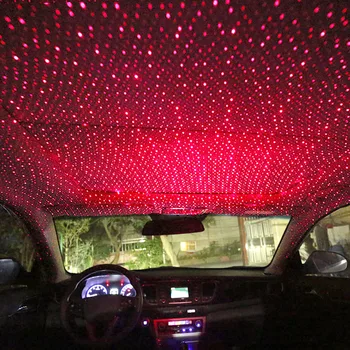 LED Automobilio Stogo Lazerių Projekcijos, Šviesos Atmosfera USB Žvaigždės Naktį Dekoro Žibintas, Skirtas Mercedes, BMW, Audi A4 A6 A8 W204 E39 E46 W210