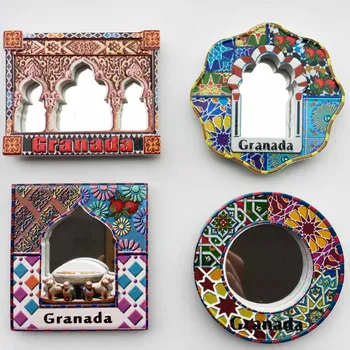 Ispanijos Granados, Šaldytuvas Magnetai, Omanas Islamo Stiliaus Veidrodis, Rėmelis Magnetiniame Šaldytuvas Lipdukai Namų Dekoro Kolekcija Dovanų Idėjos