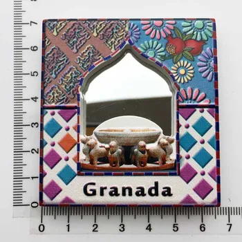 Ispanijos Granados, Šaldytuvas Magnetai, Omanas Islamo Stiliaus Veidrodis, Rėmelis Magnetiniame Šaldytuvas Lipdukai Namų Dekoro Kolekcija Dovanų Idėjos