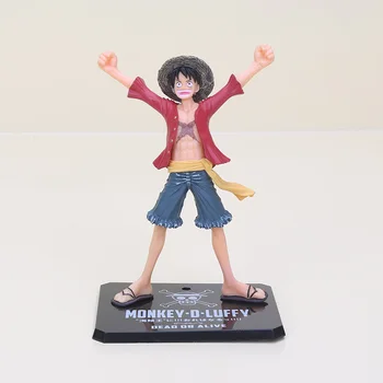 6-16cm Anime One Piece skaičius Po 2 metų Beždžionė D Luffy Nami Chopper Nico PVC Veiksmų Skaičius, Modelis Žaislas