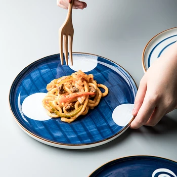 Uniho Stalo Plokštės Japonų Porceliano Vakarienė Plokštės Vakarų Maisto Kepsnys Picų, Makaronų Patiekalai, Salotos ir Plokščių Rinkinius Apdaila