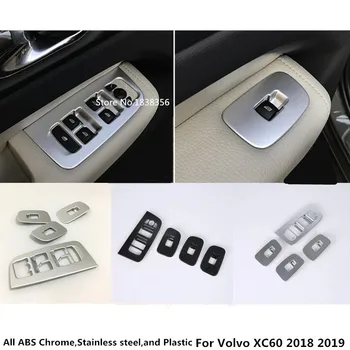 Volvo XC60 2018 2019 2020 Automobilių Kėbulo Durų Lango Stiklo Vidinės Skydelis, Porankiai, Liftas Jungiklis, Mygtukas Rėmo Apdaila 4pcs