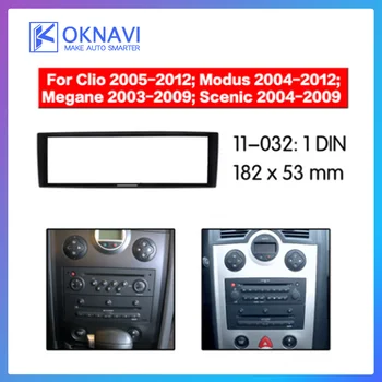 OKNAVI 1DIN Auto Automobilio Radijo Fasciją Rėmas Renault Clio Modus Megane Scenic Stereofoninis Brūkšnys Rinkinys Skydelis DVD Veido Dekoratyvinės Sistema