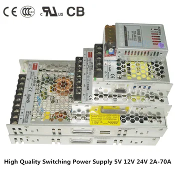 LED ultra-plonas maitinimas DC5V 12V 24V transformatorius 25W/50W/100W/150W/200W/350W led Driver led juostos