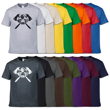 Ugniagesiai Kaukolė T-shirt 16 Spalvų, Aukštos Kokybės Vyrai Spausdinimo Tshirts Mados Dizaino Streetwear Mens trumpomis rankovėmis Viršūnes Tee 3XL