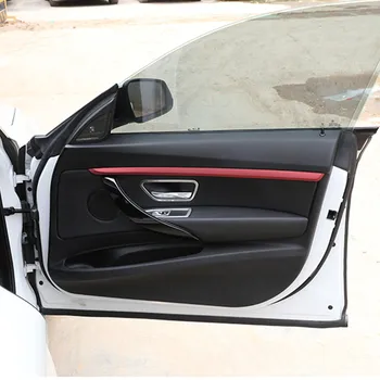 Anglies Pluošto Spalva Stiliaus Interjeras Durų varčios Apdaila Padengti Lipdukai Apdaila BMW 3 Serises GT F34 2013-18 Auto Priedai