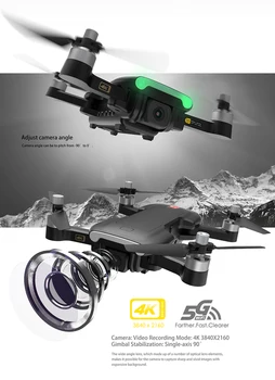 Profesinės B7 GPS Drone quadcopter su 4K vaizdo kamera rc quadrocopter gps smart po multicopter VS E520S