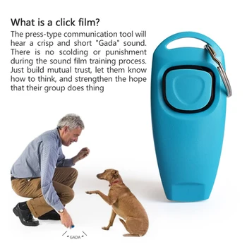 3pcs Karšto 2 In 1, Šunų Mokymo, Švilpukas Clicker šunelis Treneris Pagalbos Vadovas Su Raktų Žiedas Šuns Švilpukas Pet Įranga Šuo Produktus