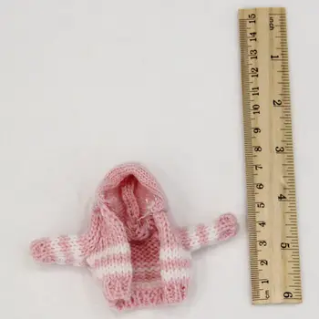 8 Spalvų Cool 1/12 BJD Doll Drabužių Sporto Kailis Žiemą Megztinis Ob11 Lėlės Aksesuarai Dovanos