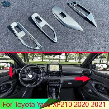 Toyota Yaris Kryžiaus (XP210) 2020 2021 Nerūdijančio plieno Duris, Langą Porankiu Dangčio Jungiklis, Skydelis, Apdaila Liejimo Garnyras
