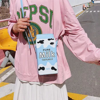 Moteris maišo korėjiečių PU Lauke Atsitiktinis Hasp mados Pečių Krepšiai ladylike Vaisių, pieno telefono maišelį rankinėje paauglės, dizaineris maišą