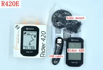 Bryton Rider 420 GPS Dviračio Kompiuterio Leido Dviračio Kompiuterį Su HR Candence mount Vandeniui belaidis spidometras Priedai